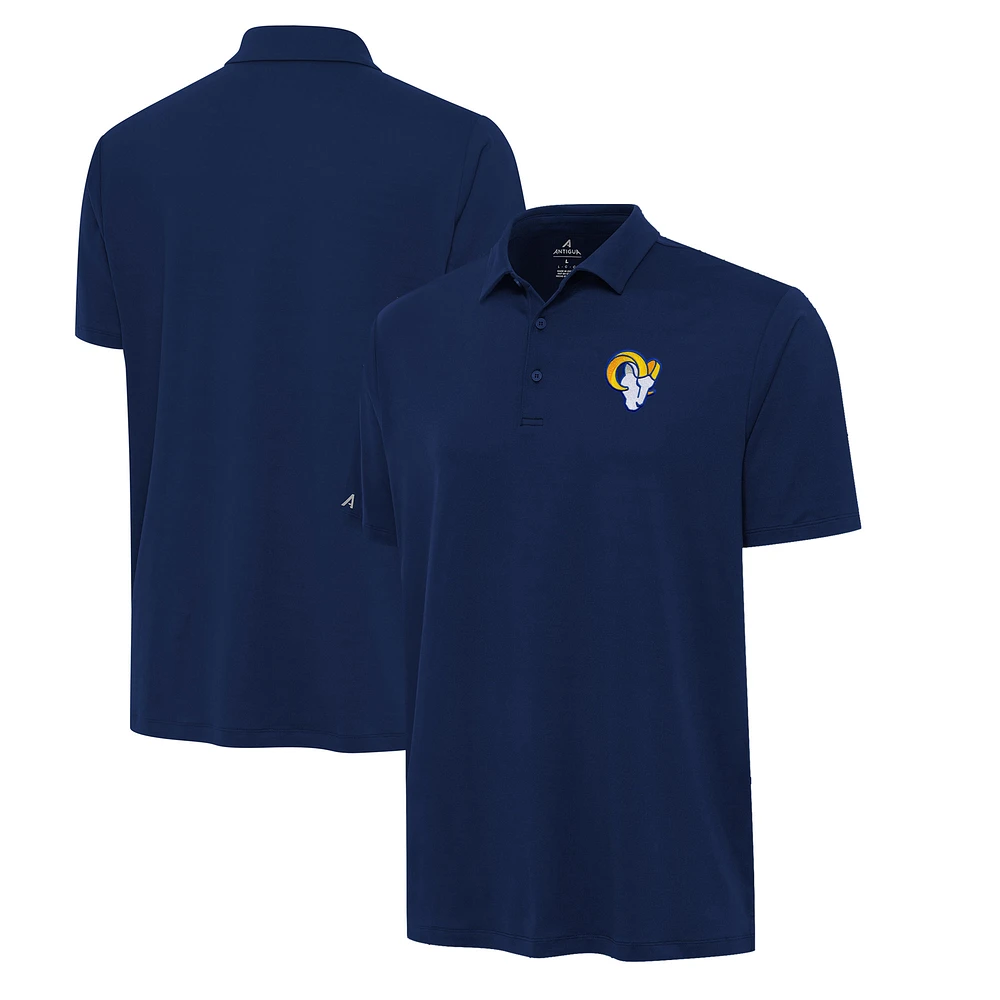 Men's Antigua Navy Los Angeles Rams Reprocess Polo