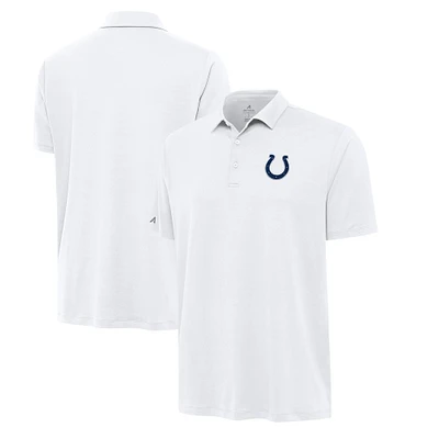 Men's Antigua White Indianapolis Colts Reprocess Polo