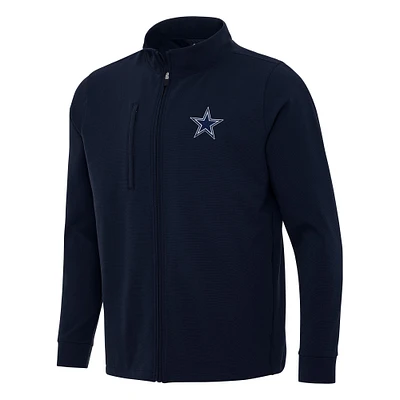 Men's Antigua Navy Dallas Cowboys Regard Full-Zip Jacket