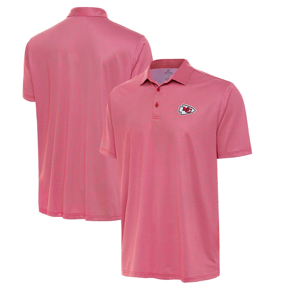 Men's Antigua White/Red Kansas City Chiefs Rings Polo