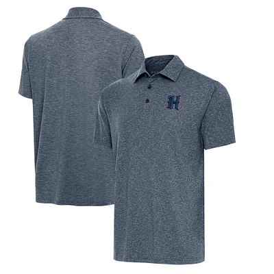 Men's Antigua Heather Navy Houston Texans Big & Tall Par 3 Polo