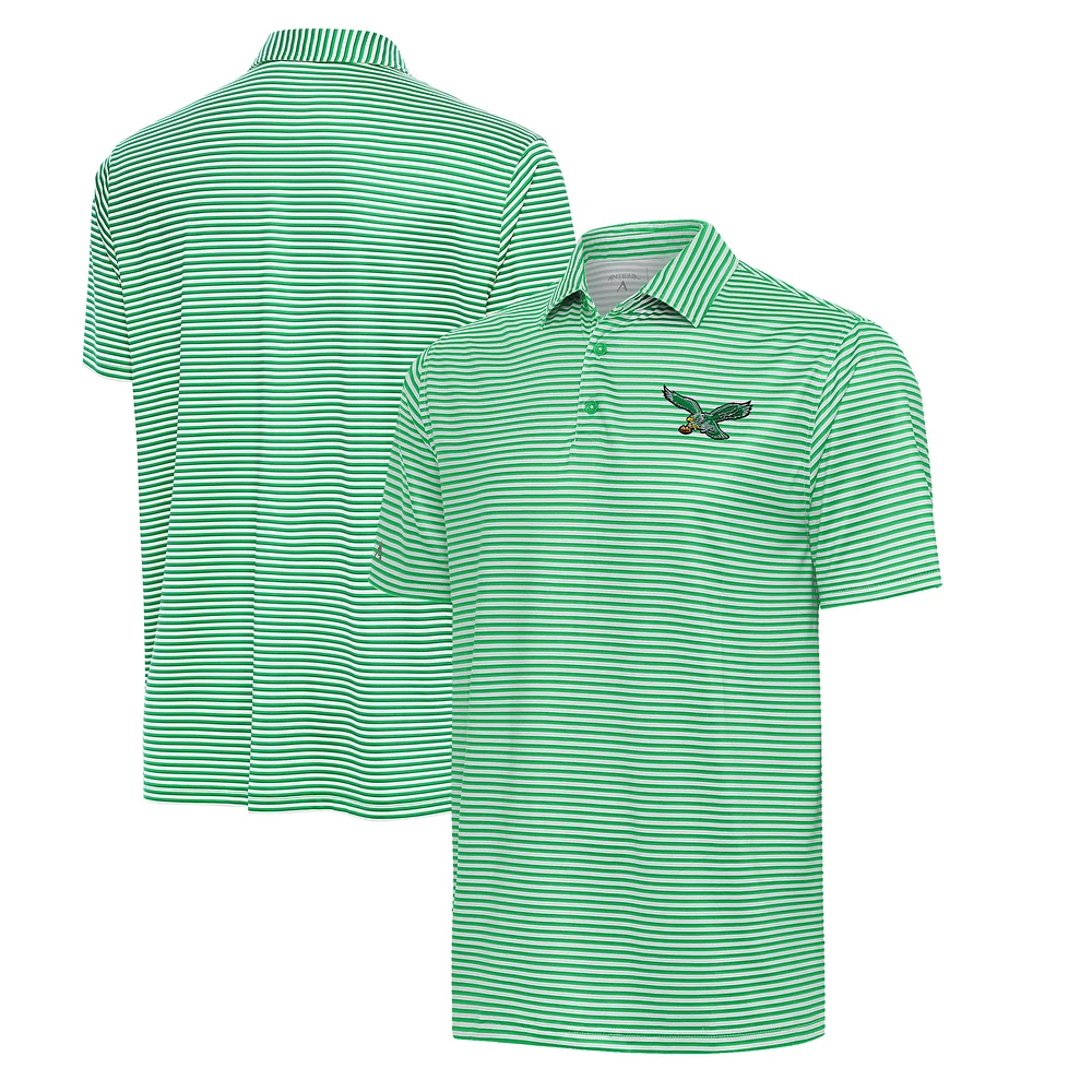 Men's Antigua Kelly Green/White Philadelphia Eagles Skills Polo