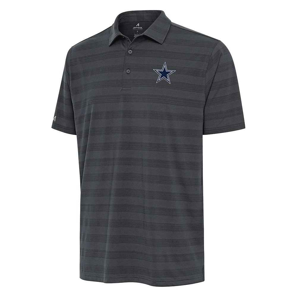 Men's Antigua Pewter Dallas Cowboys Tunnel Polo