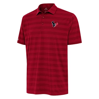 Men's Antigua Red Houston Texans Tunnel Polo