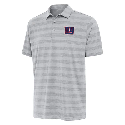 Men's Antigua Gray New York Giants Tunnel Polo