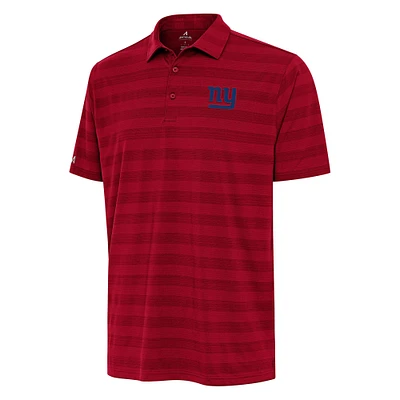 Men's Antigua Red New York Giants Tunnel Polo