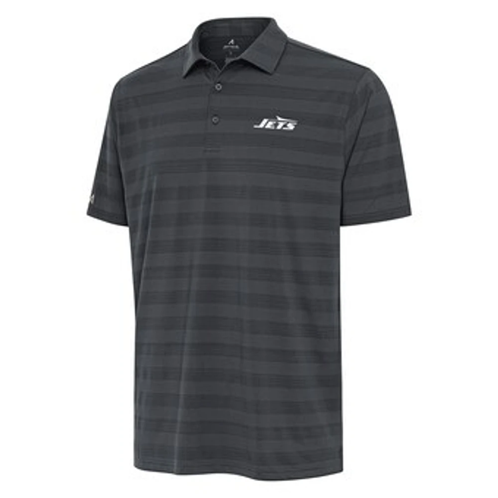 Men's Antigua Pewter New York Jets Tunnel Polo