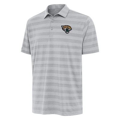 Men's Antigua Gray Jacksonville Jaguars Tunnel Polo
