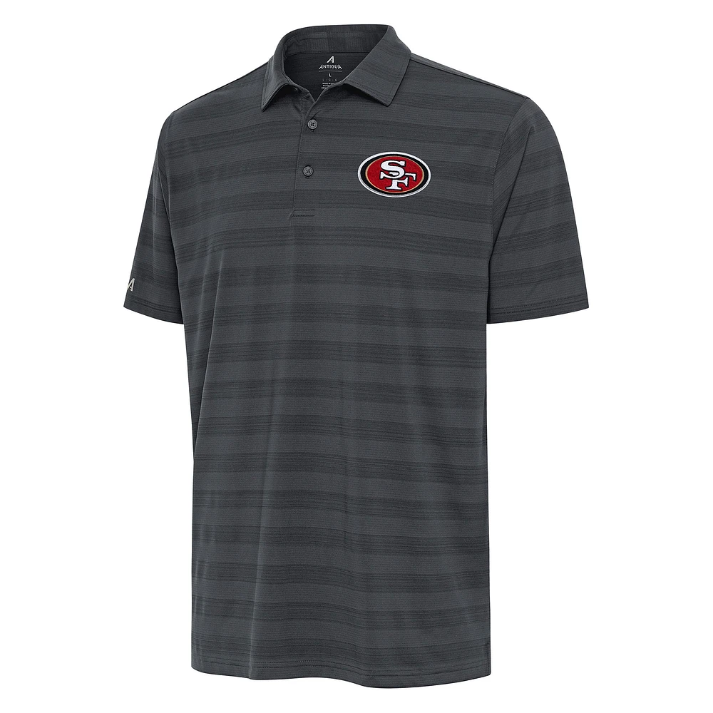 Men's Antigua Pewter San Francisco 49ers Tunnel Polo
