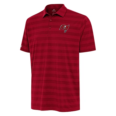 Men's Antigua Red Tampa Bay Buccaneers Tunnel Polo