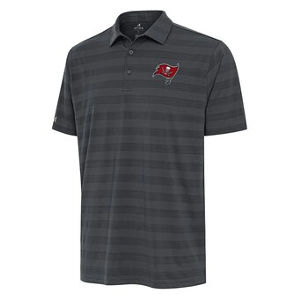 Men's Antigua Pewter Tampa Bay Buccaneers Tunnel Polo