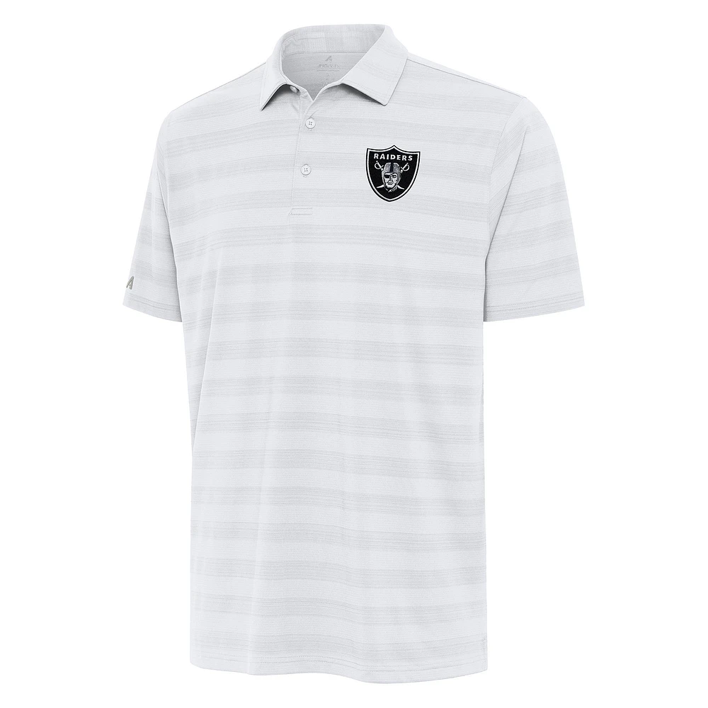 Men's Antigua White Las Vegas Raiders Tunnel Polo