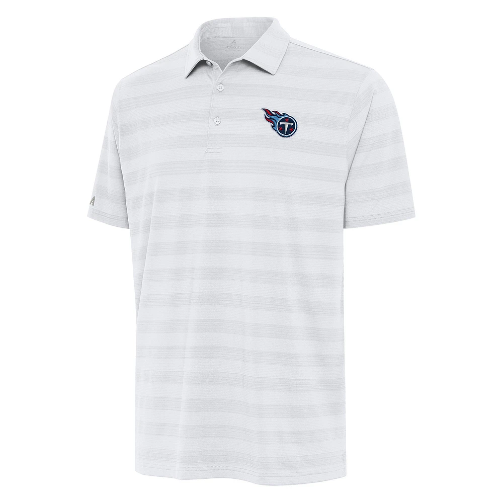 Men's Antigua White Tennessee Titans Tunnel Polo