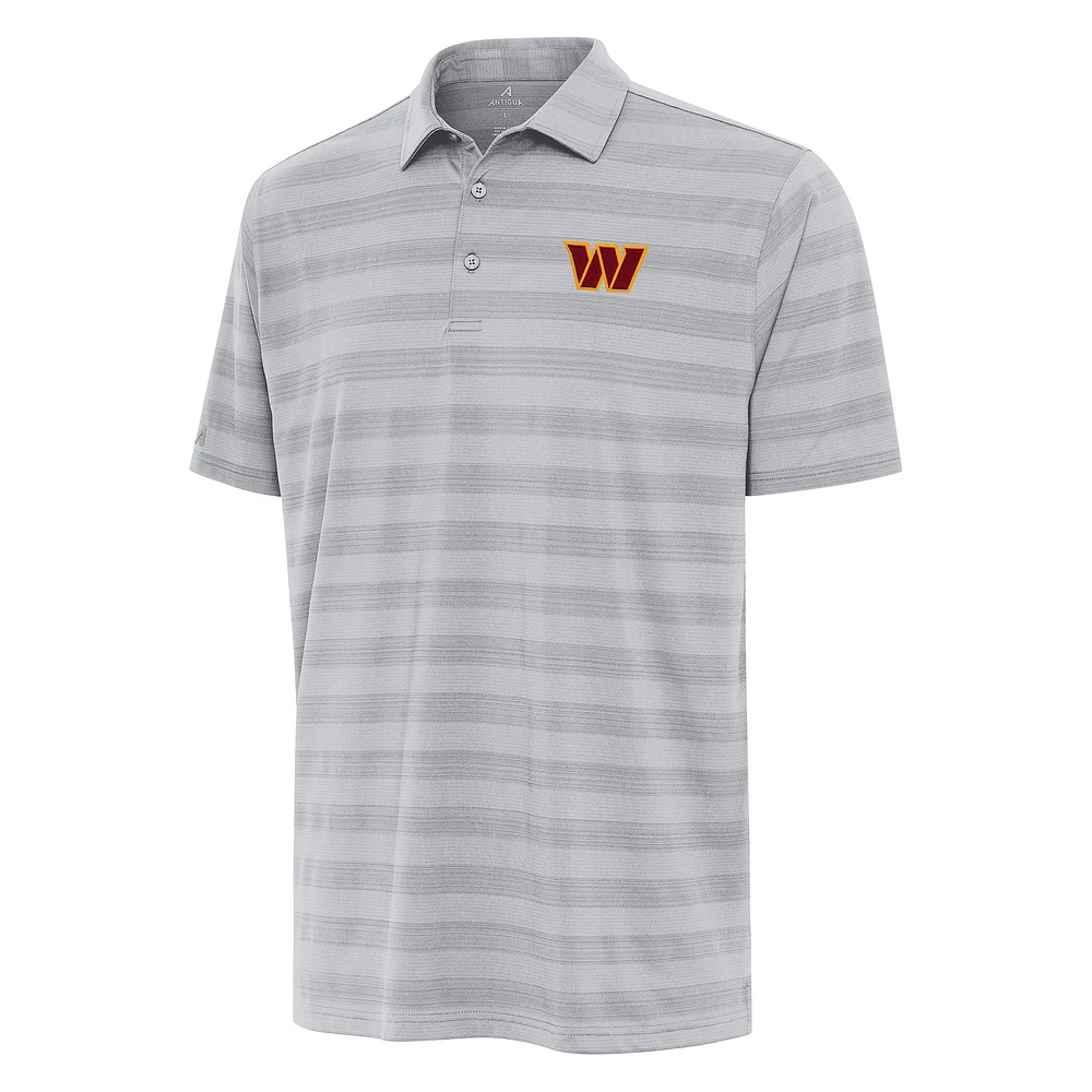 Men's Antigua Gray Washington Commanders Tunnel Polo