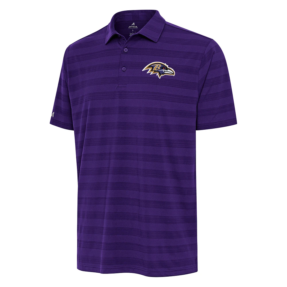 Men's Antigua Purple Baltimore Ravens Tunnel Polo