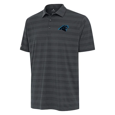Men's Antigua Pewter Carolina Panthers Tunnel Polo