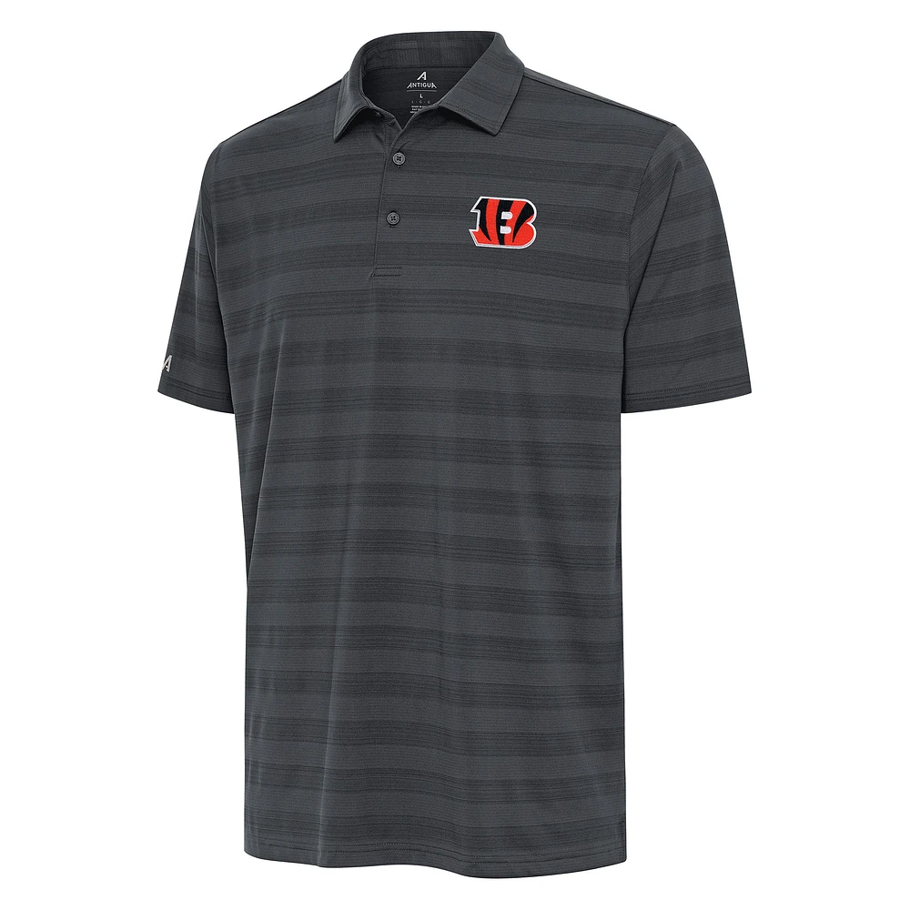 Men's Antigua Pewter Cincinnati Bengals Tunnel Polo