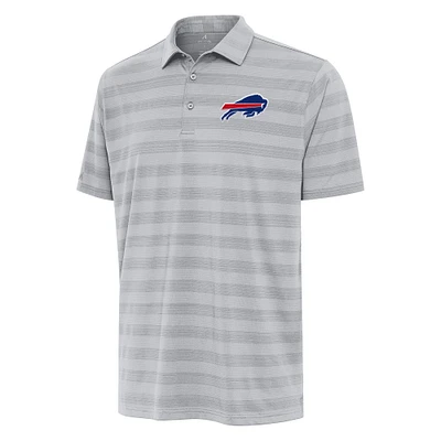 Men's Antigua Gray Buffalo Bills Tunnel Polo