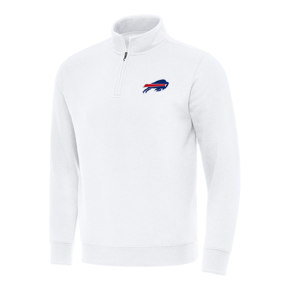 Men's Antigua Buffalo Bills Victory Quarter-Zip Pullover Top