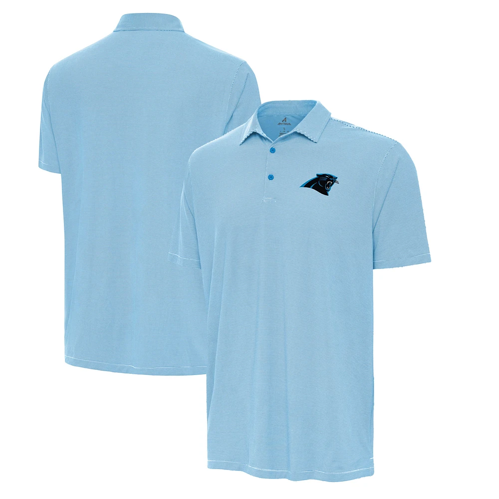 Men's Antigua Blue/White Carolina Panthers Twine Performance Polo