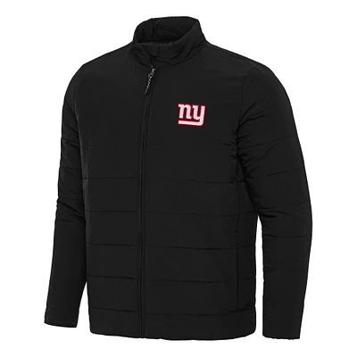 Men's Antigua Black New York Giants Swelter Full-Zip Jacket