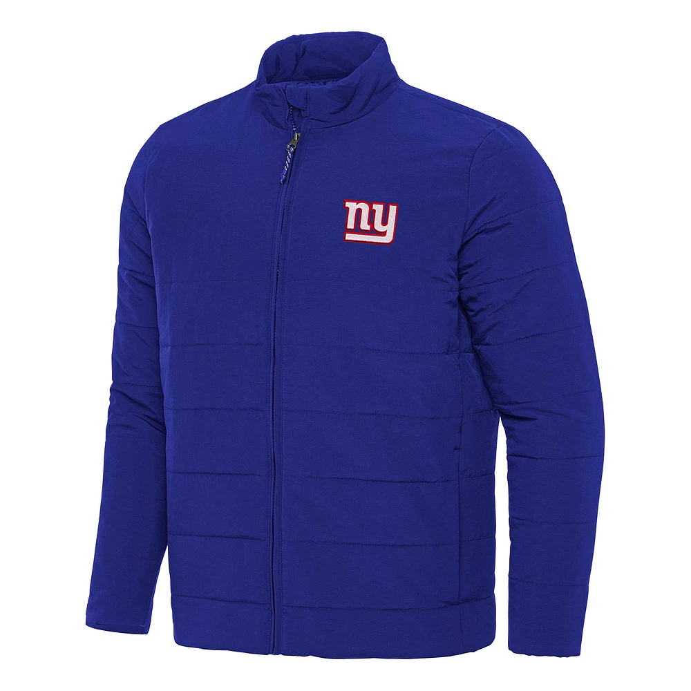 Men's Antigua Royal New York Giants Swelter Full-Zip Jacket