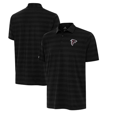 Men's Antigua Black Atlanta Falcons Big & Tall Tunnel Polo