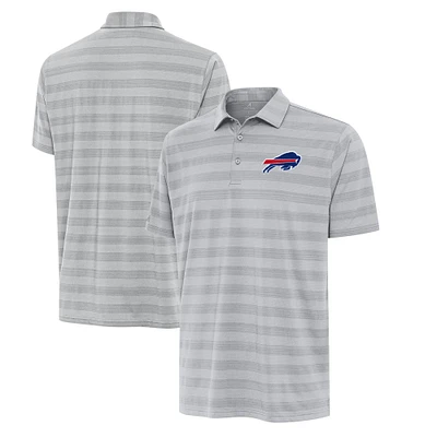 Men's Antigua Gray Buffalo Bills Big & Tall Tunnel Polo