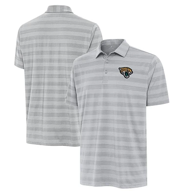 Men's Antigua Gray Jacksonville Jaguars Big & Tall Tunnel Polo