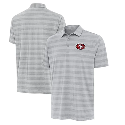 Men's Antigua Gray San Francisco 49ers Big & Tall Tunnel Polo