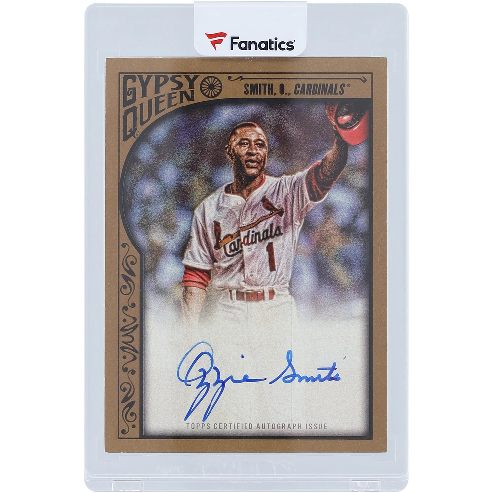Ozzie Smith St. Louis Cardinals Autographed 2015 Topps GQ Gold #GQA-OS #1/25 Card