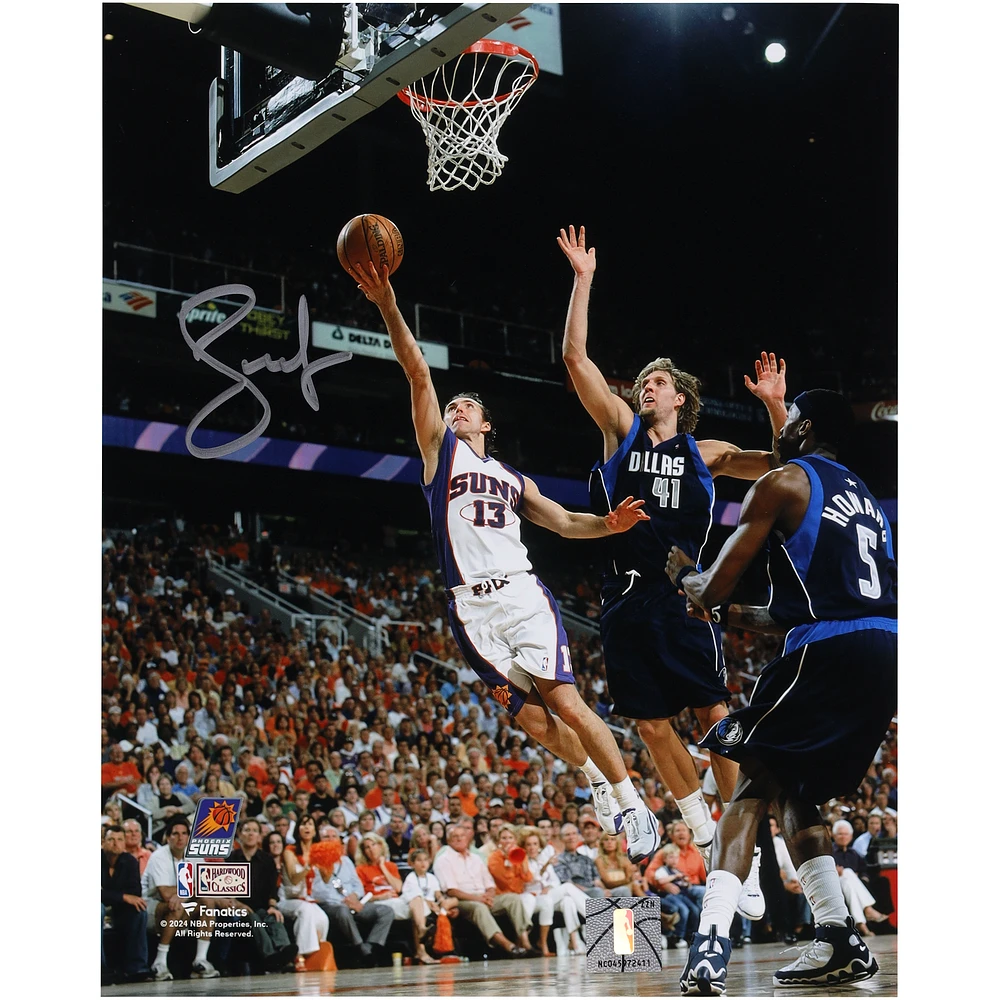 Steve Nash Phoenix Suns Autographed 8" x 10" Layup vs. Dallas Mavericks Photograph