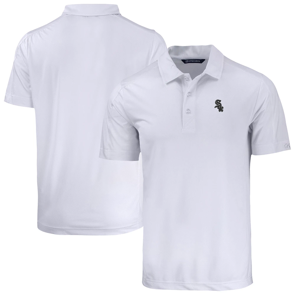Men's Cutter & Buck White Chicago Sox Prospect Eco DryTec Polo