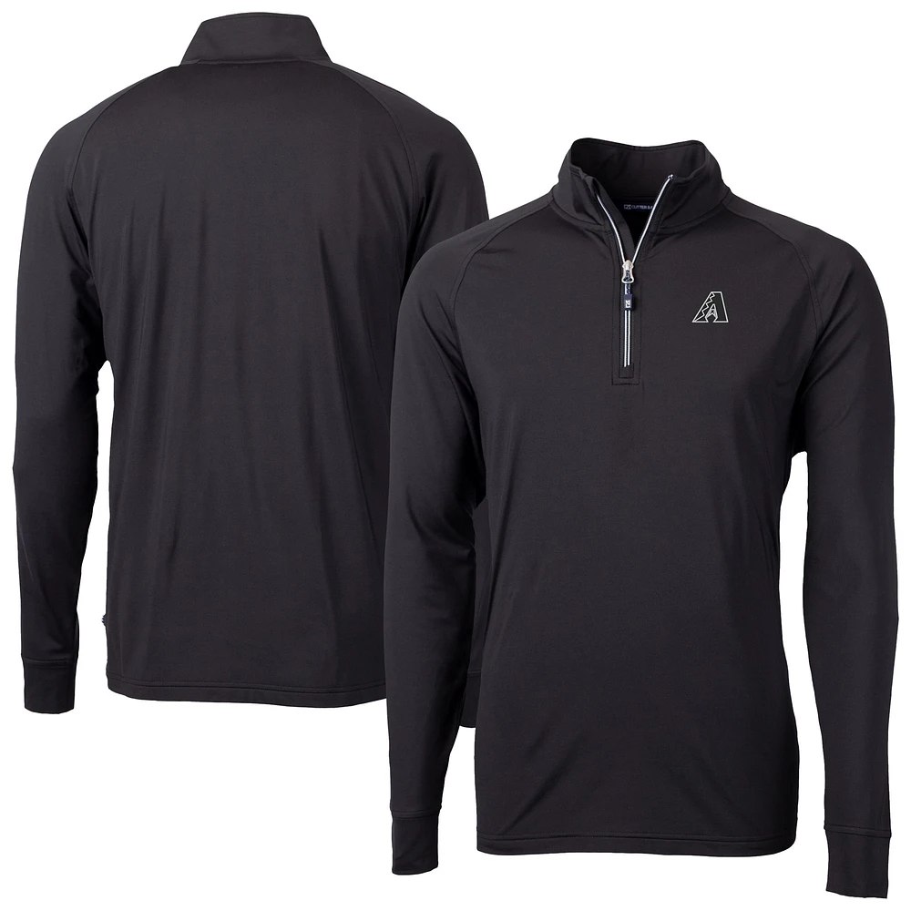 Men's Cutter & Buck Arizona Diamondbacks Adapt Eco Raglan Quarter-Zip Top