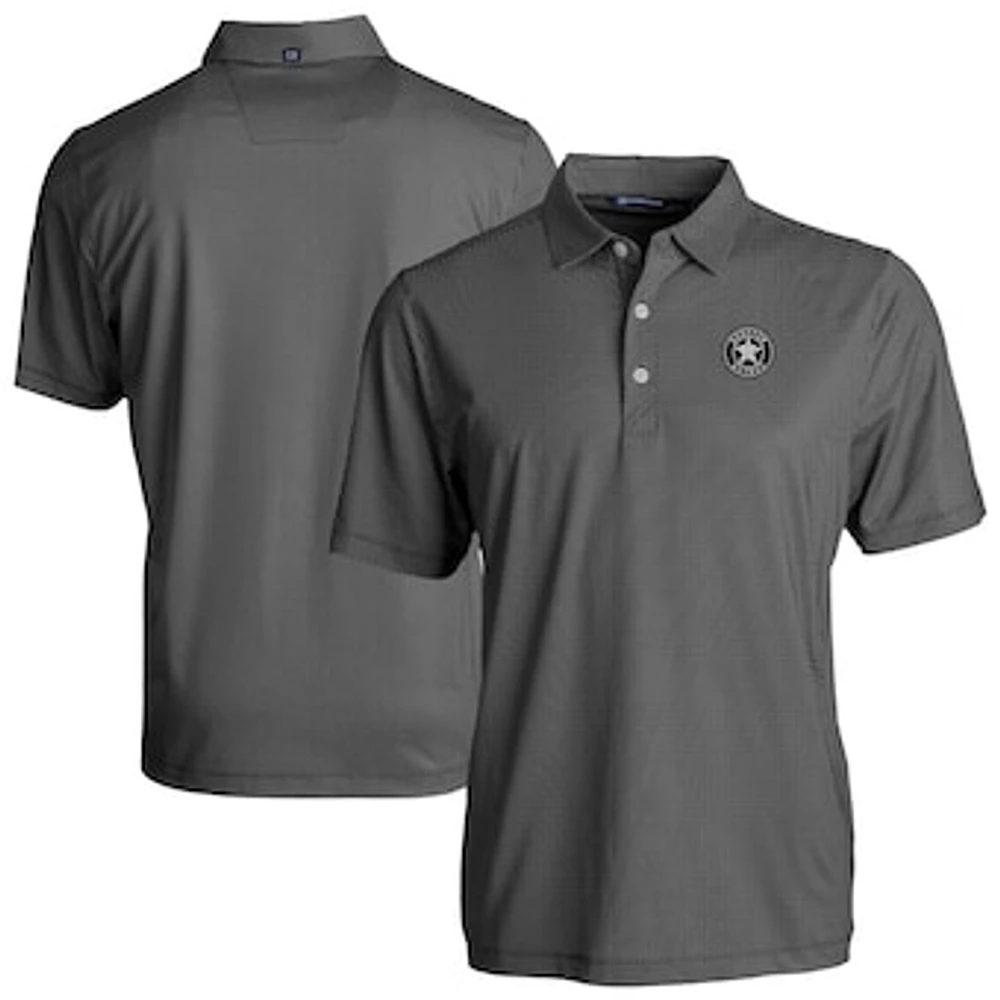 Men's Cutter & Buck /White Houston Astros Pike Eco Symmetry Print Stretch Recycled Polo