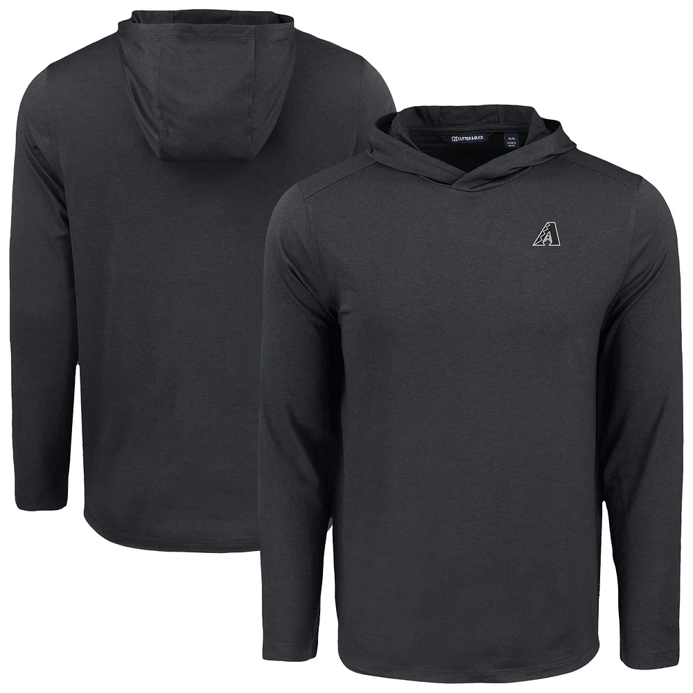 Men's Cutter & Buck Black Arizona Diamondbacks Coastline Epic Comfort Eco Recycled Long Sleeve Hoodie T-Shirt