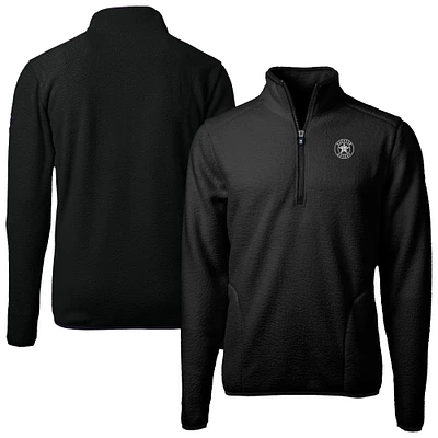Men's Cutter & Buck Houston Astros Cascade Eco Fleece Quarter-Zip Jacket