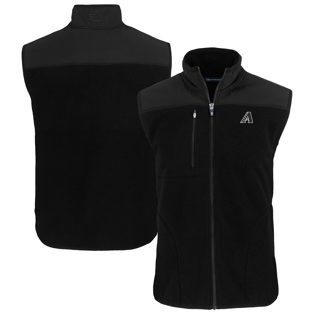 Men's Cutter & Buck Arizona Diamondbacks Cascade Eco Sherpa Fleece Full-Zip Vest