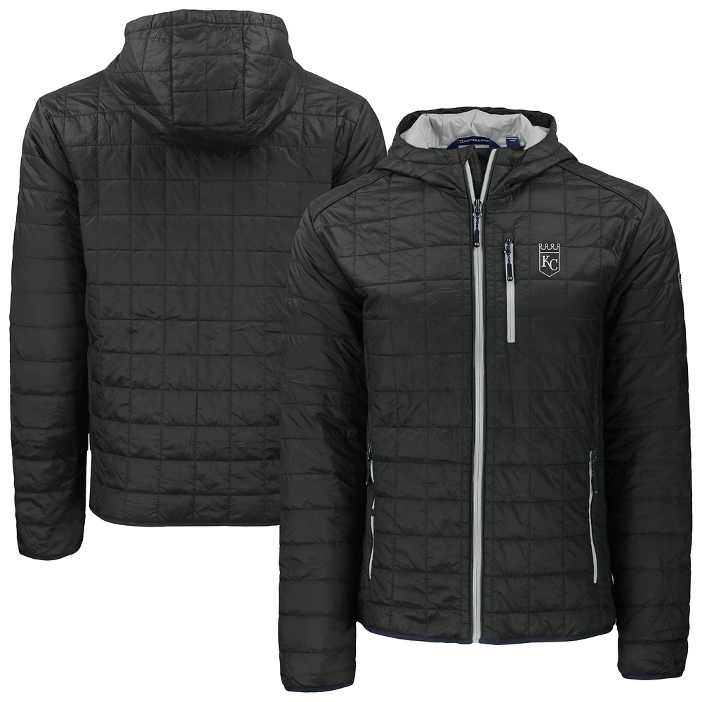 Men's Cutter & Buck Kansas City Royals Rainier Eco Primaloft Full-Zip Hoodie Jacket
