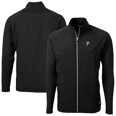 Men's Cutter & Buck Pittsburgh Pirates Adapt Eco Hybrid Recycled Full-Zip Jacket