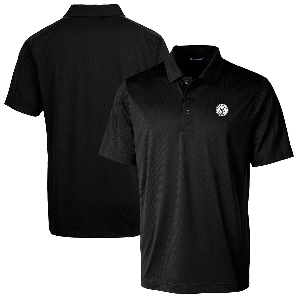 Men's Cutter & Buck Milwaukee Brewers Prospect Eco Textured Stretch Recycled Polo
