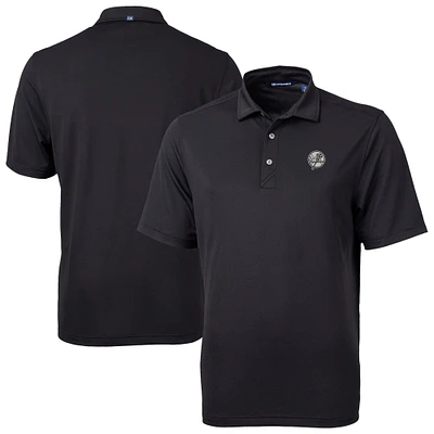 Men's Cutter & Buck Black New York Yankees Virtue Eco Pique Recycled Polo