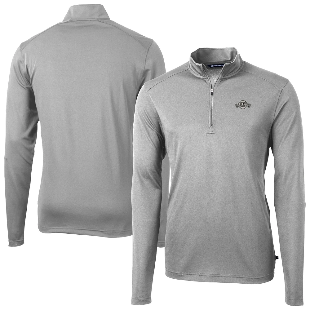 Men's Cutter & Buck San Francisco Giants Virtue Eco Pique Quarter-Zip Jacket