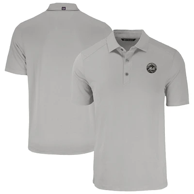 Men's Cutter & Buck Gray New York Mets Forge Eco Recycled Polo
