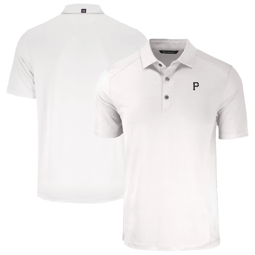 Men's Cutter & Buck White Pittsburgh Pirates Forge Eco Recycled Polo