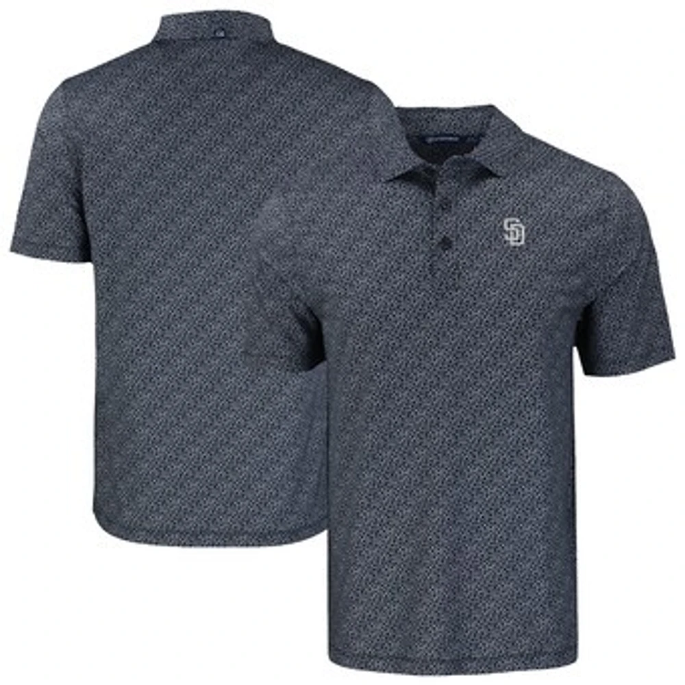 Men's Cutter & Buck San Diego Padres Pike Eco Pebble Print Stretch Recycled Polo
