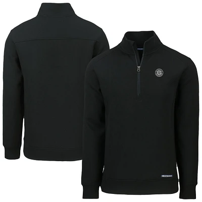 Men's Cutter & Buck Seattle Mariners Roam Eco Quarter-Zip Jacket