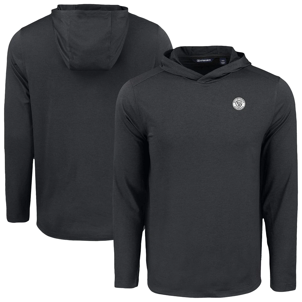 Men's Cutter & Buck Milwaukee Brewers Coastline Epic Comfort Eco Recycled Hoodie T-Shirt