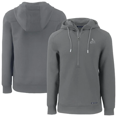 Men's Cutter & Buck Gray St. Louis Cardinals Roam Eco Recycled Half-Zip Hoodie