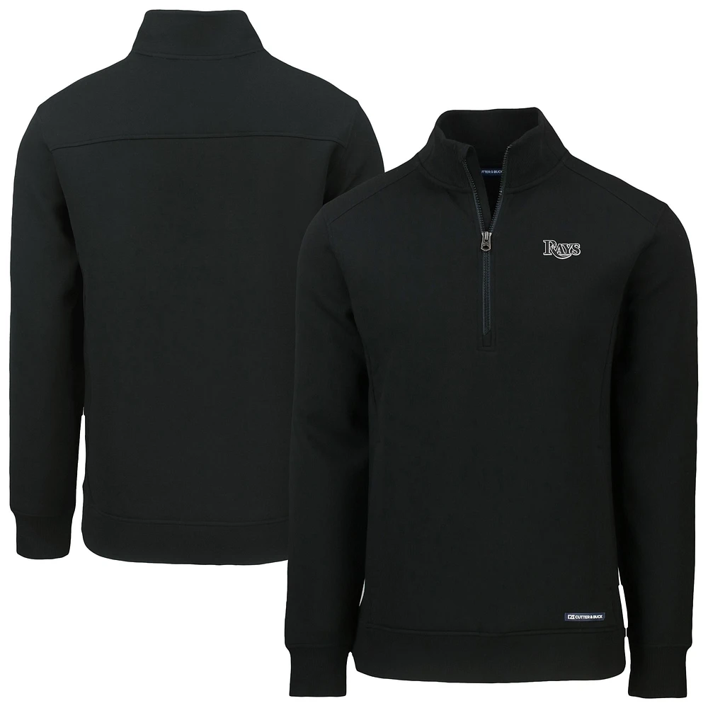 Men's Cutter & Buck Tampa Bay Rays Roam Eco Quarter-Zip Jacket